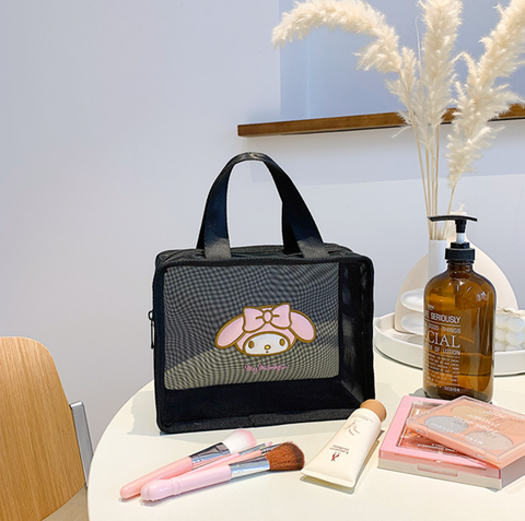 Sanrio Black Mesh Top Carry Case