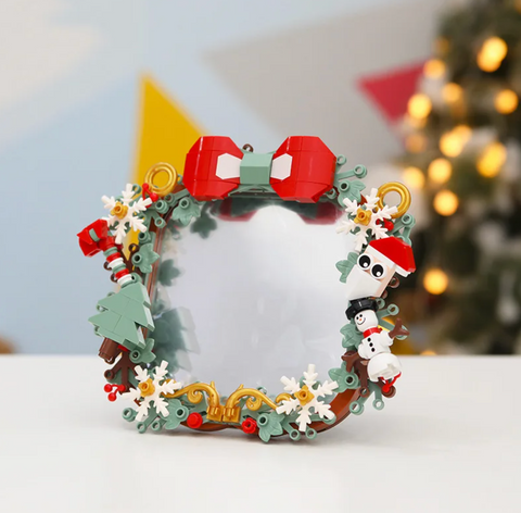 Christmas Wreath Mirror Building Block