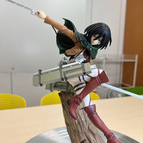 Attack on Titan Captain Mikasa on Stump Statue