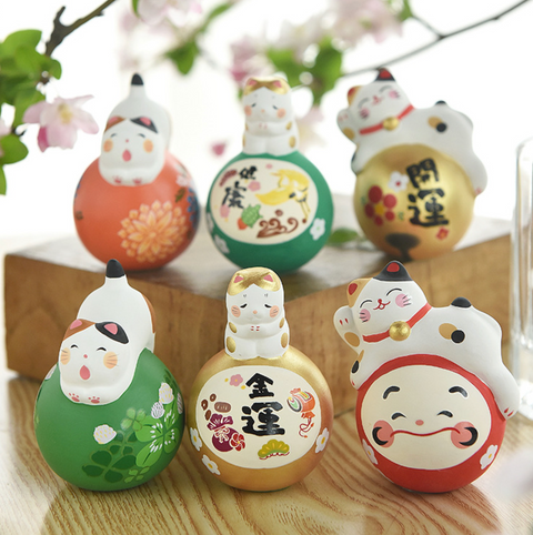 Good Luck Lucky Cat Ceramic