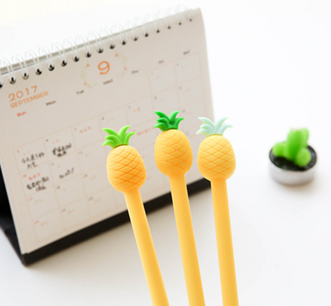 Pineapple Gel Ink Pen Black 0.5mm