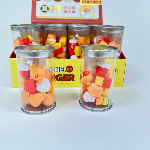 Foodie 3D Eraser Set