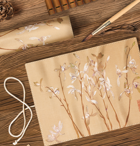 Shouping Jiulan Tu Pencil Canvas Wrap