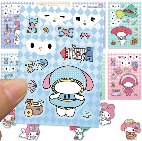 My Melody Collage Stickers 8 Pack