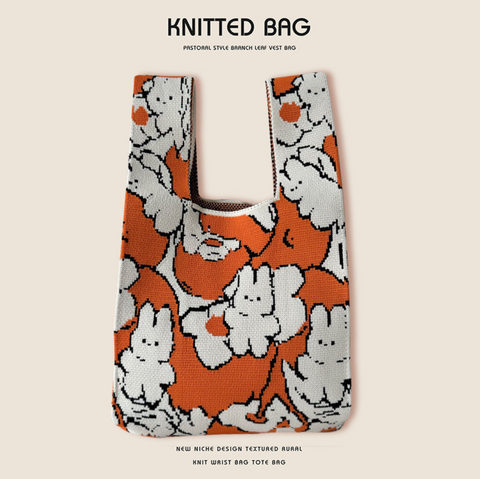 Rabbit Knitted Bag