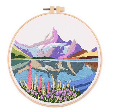 Nature Scenery Embroidery DIY 20cm