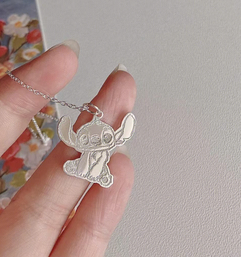 Stitch Silver Necklace