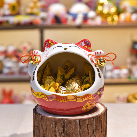 Big Mouth Lucky Cat Candy Jar