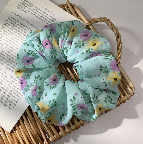 Spring Flower Scrunchie