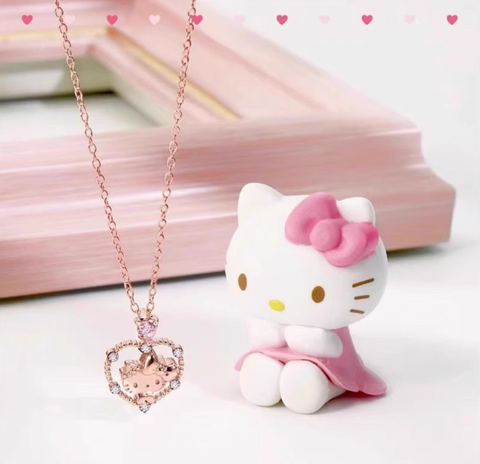 Heart KT Rose Gold Necklace