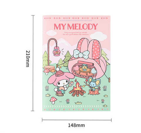 Sanrio Camping A5 Lined Notebook