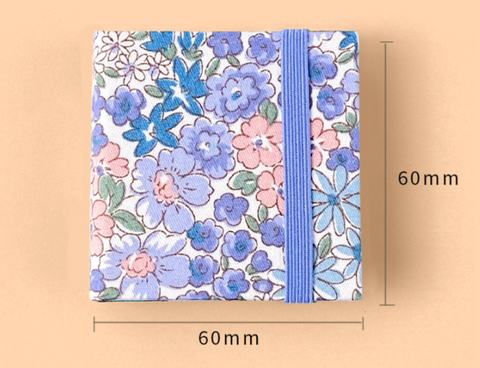 Feile 6cm Blue Flowers Watercolor Sketchbook