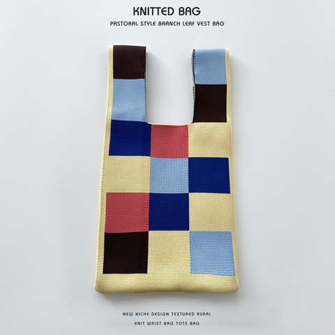 Blocky Knitted Bag