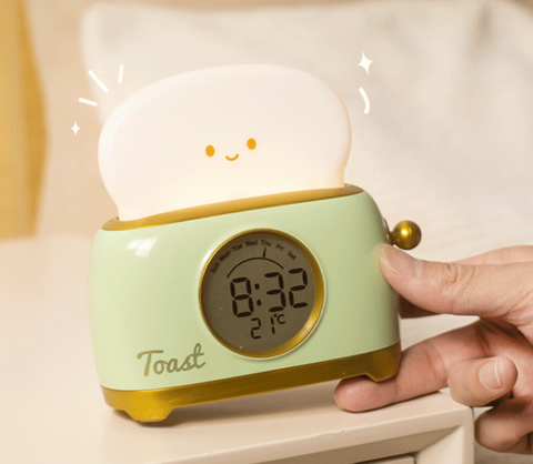 Toast Nightlight Alarm Clock