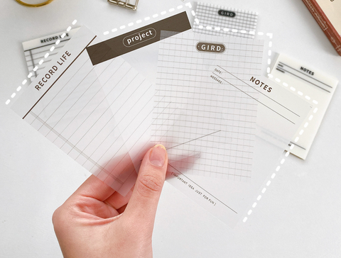 Translucent PET Sticky Note
