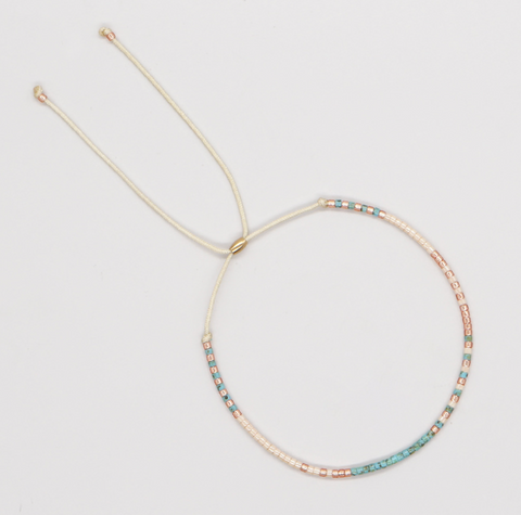Colorful Rectangle Beads String Bracelet