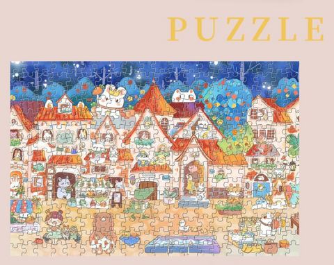 Rabbit World Night Jigsaw Puzzle 1000 pcs