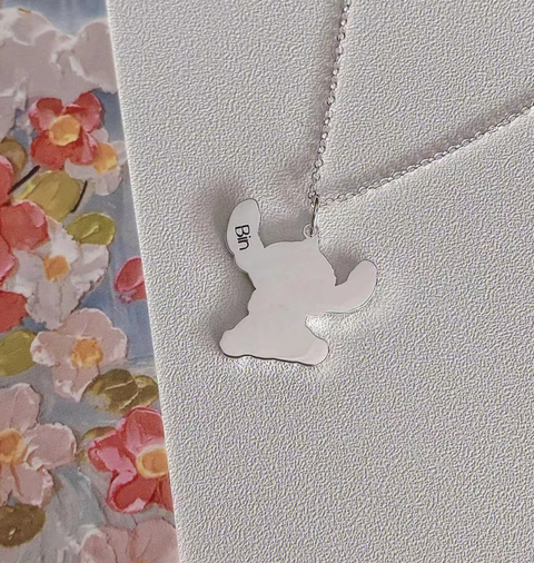 Stitch Silver Necklace