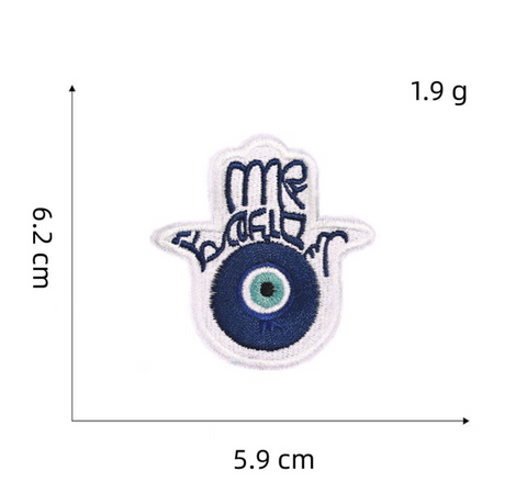 Evil Eye Embroidery Badge