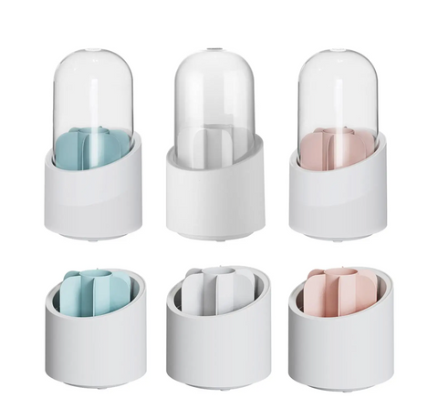 Rotating Makeup Brush Dustproof Storage