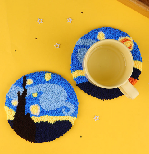 Sunflower Carpet Coaster DIY