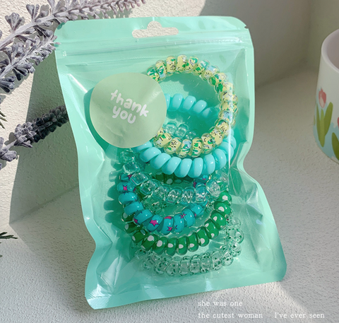 Telephone Wire 6 Set Hair Tie