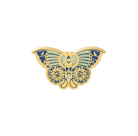 Green Luna Moth Pin
