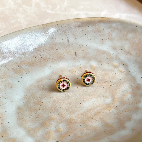 Button Earrings