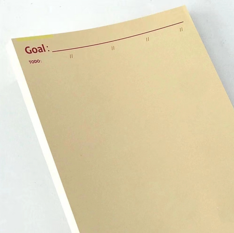 Retro Goal Notepad B5 30pg