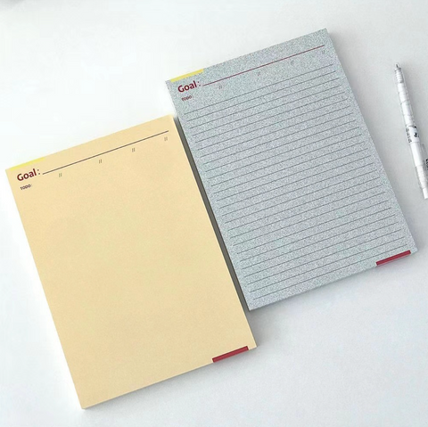 Retro Goal Notepad B5 30pg