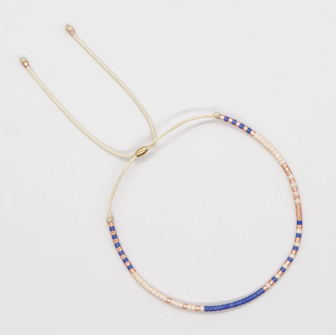 Colorful Rectangle Beads String Bracelet