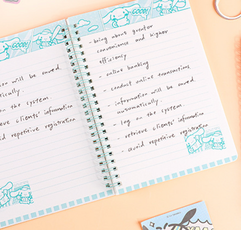 Sanrio Comic Style Spiral A5 Notebook