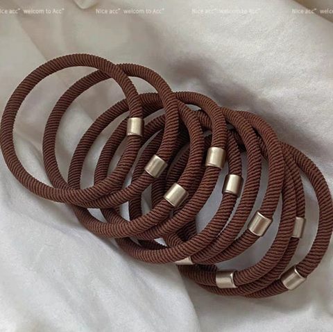 Gold Accent Hair Tie Bundle