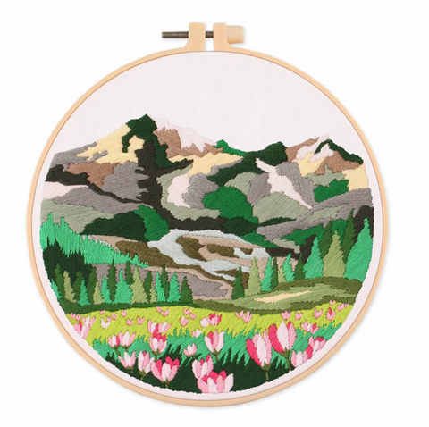 Nature Scenery Embroidery DIY 20cm