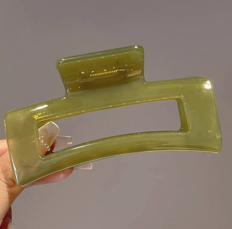 Square Shell Hair Claw Clip