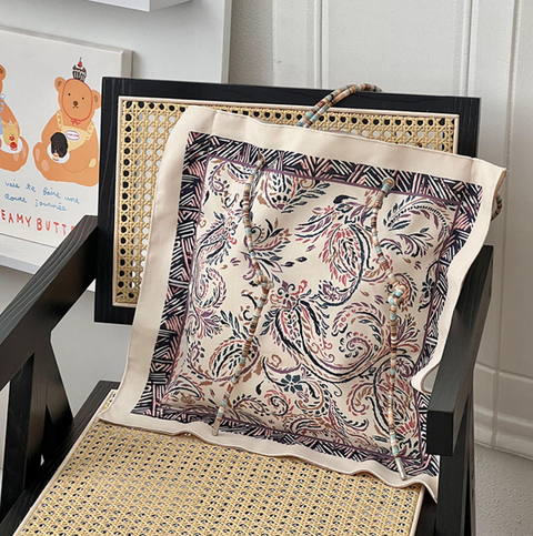 Bohemian Reversible Square Canvas Tote