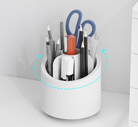 Rotating Makeup Brush Dustproof Storage