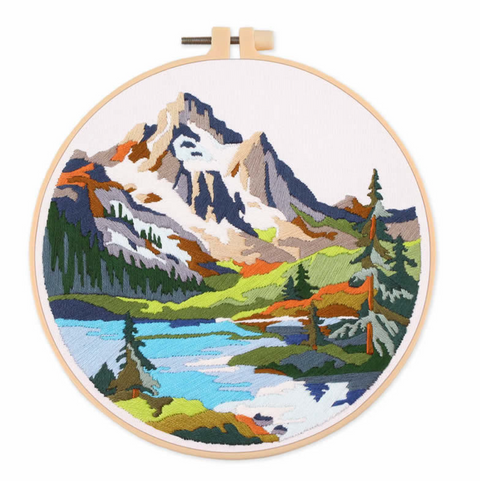 Nature Scenery Embroidery DIY 20cm