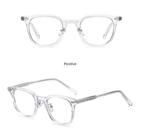 Square Frame Temple Anti Blue Glasses