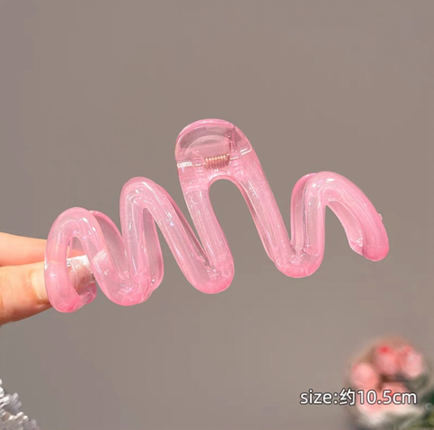 Squiggle Hair Claw Clip