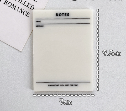 Translucent PET Sticky Note
