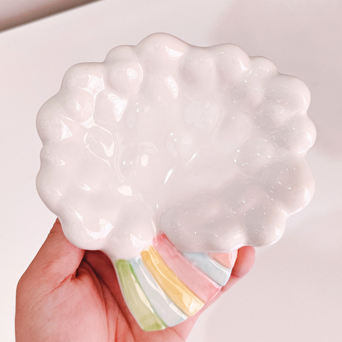 Rainbow Cloud Ceramic Dish