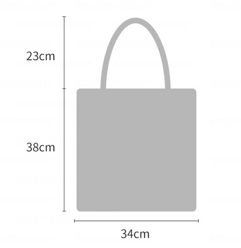 Square Spacious Canvas Tote