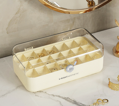 Dual Layer Transparent Jewelry Storage