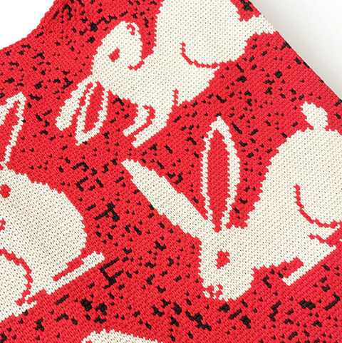 Rabbit Knitted Bag