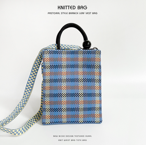 Versatile Minimalist Knit Shoulder Purse