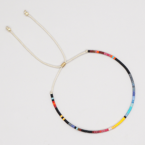 Colorful Rectangle Beads String Bracelet