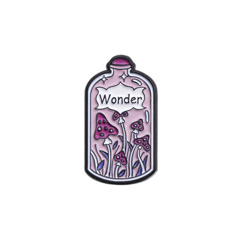 Purple Mushroom Pin