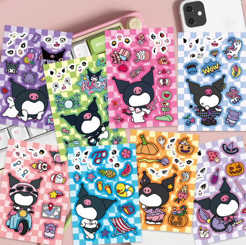 Kuromi Collage Stickers 8 Pack