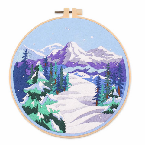 Nature Scenery Embroidery DIY 20cm
